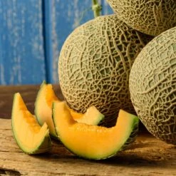 Top Mark Heirloom Cantaloupe Seeds - Hardy and Disease Resistant Muskmelon