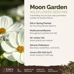 Moon Garden Flower Seed Mix -Eden Brothers Shop moon garden SMSPU120 qb3 st1
