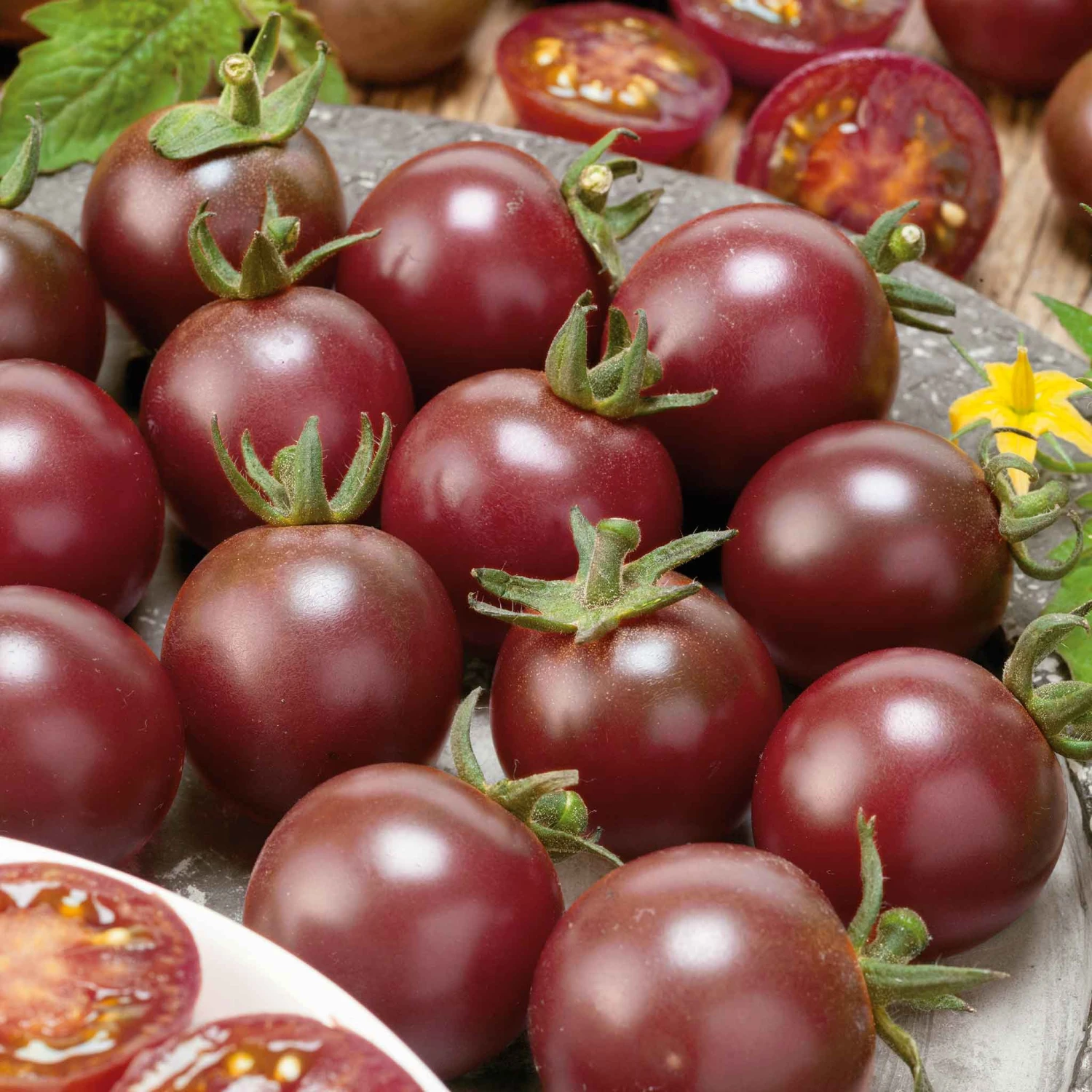 Black Cherry Heirloom Tomato Seeds - Sweet & Prolific Gourmet Variety 1 Black Cherry Heirloom Tomato Seeds - Sweet & Prolific Gourmet Variety